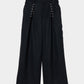 piercing stripe cross tack pants Black【Delivery in July 2026】