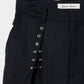 piercing stripe cross tack pants Black【Delivery in July 2026】