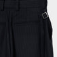 piercing stripe cross tack pants Black【Delivery in July 2026】