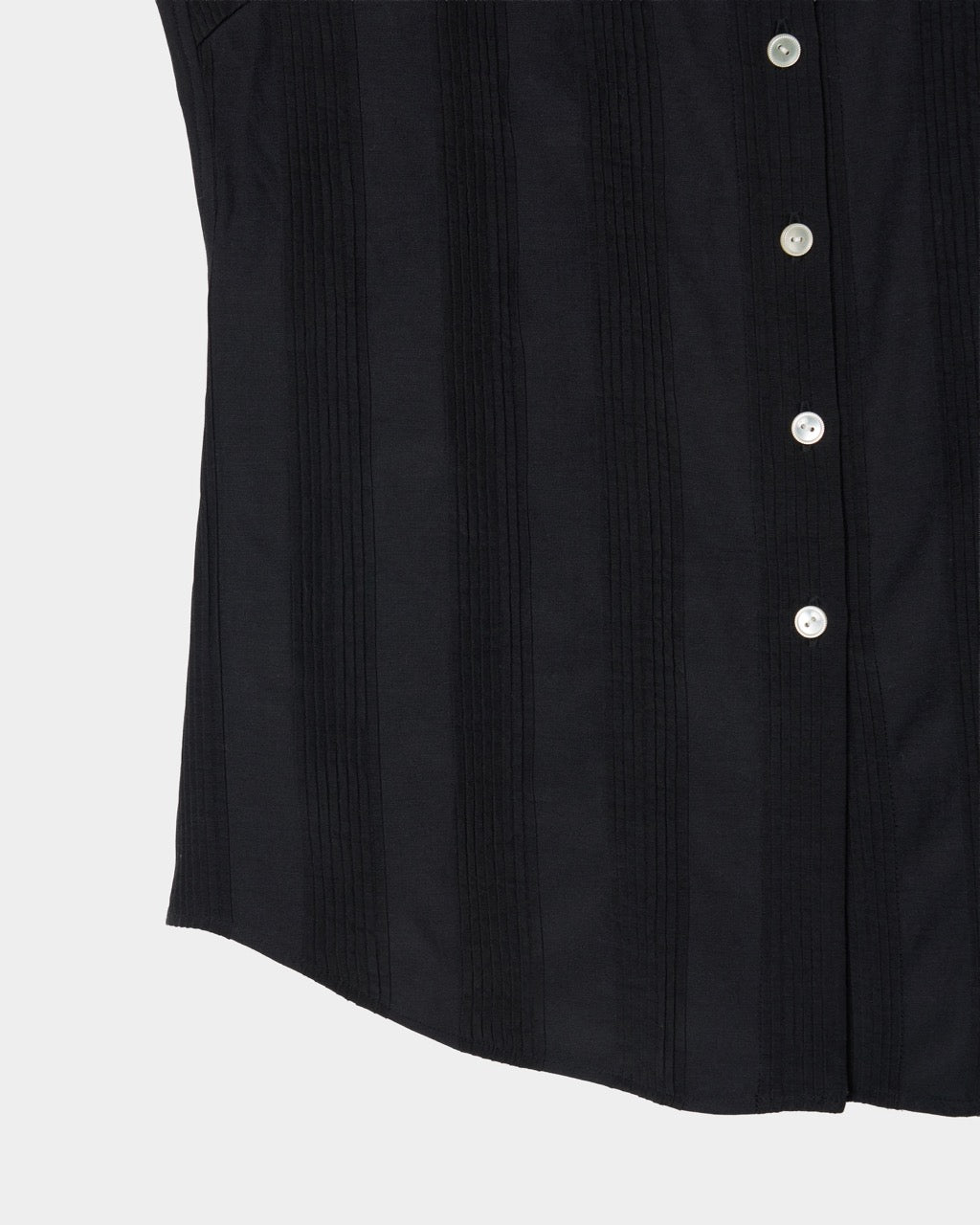 lace cuffs tack blouse Black【Delivery in June 2026】