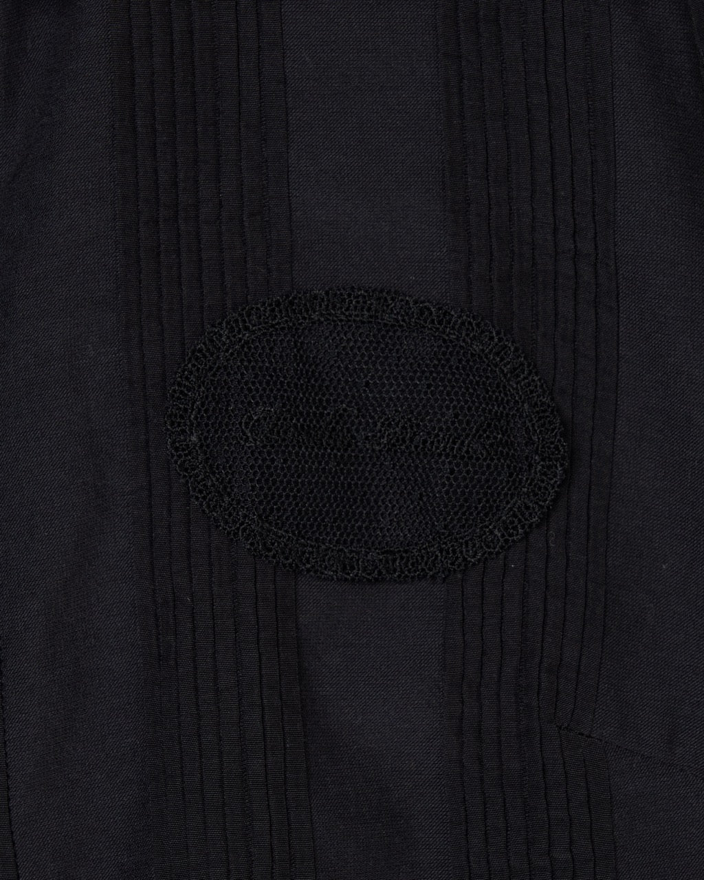 lace cuffs tack blouse Black【Delivery in June 2026】