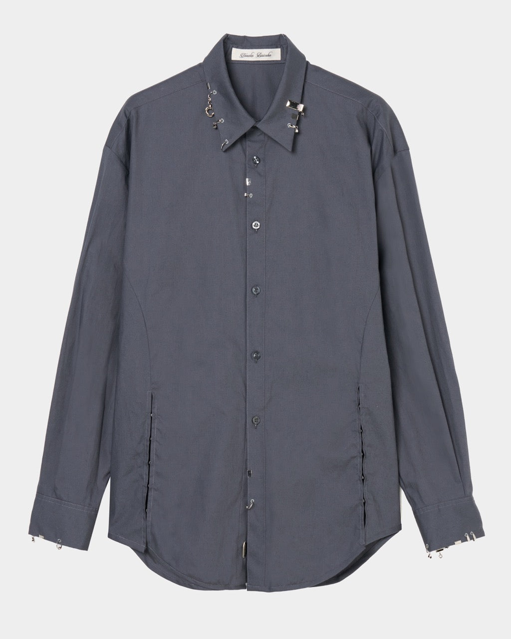 body piercing shirt Gray【Delivery in July 2026】