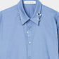 body piercing shirt Blue【Delivery in July 2026】