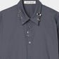 body piercing shirt Gray【Delivery in July 2026】