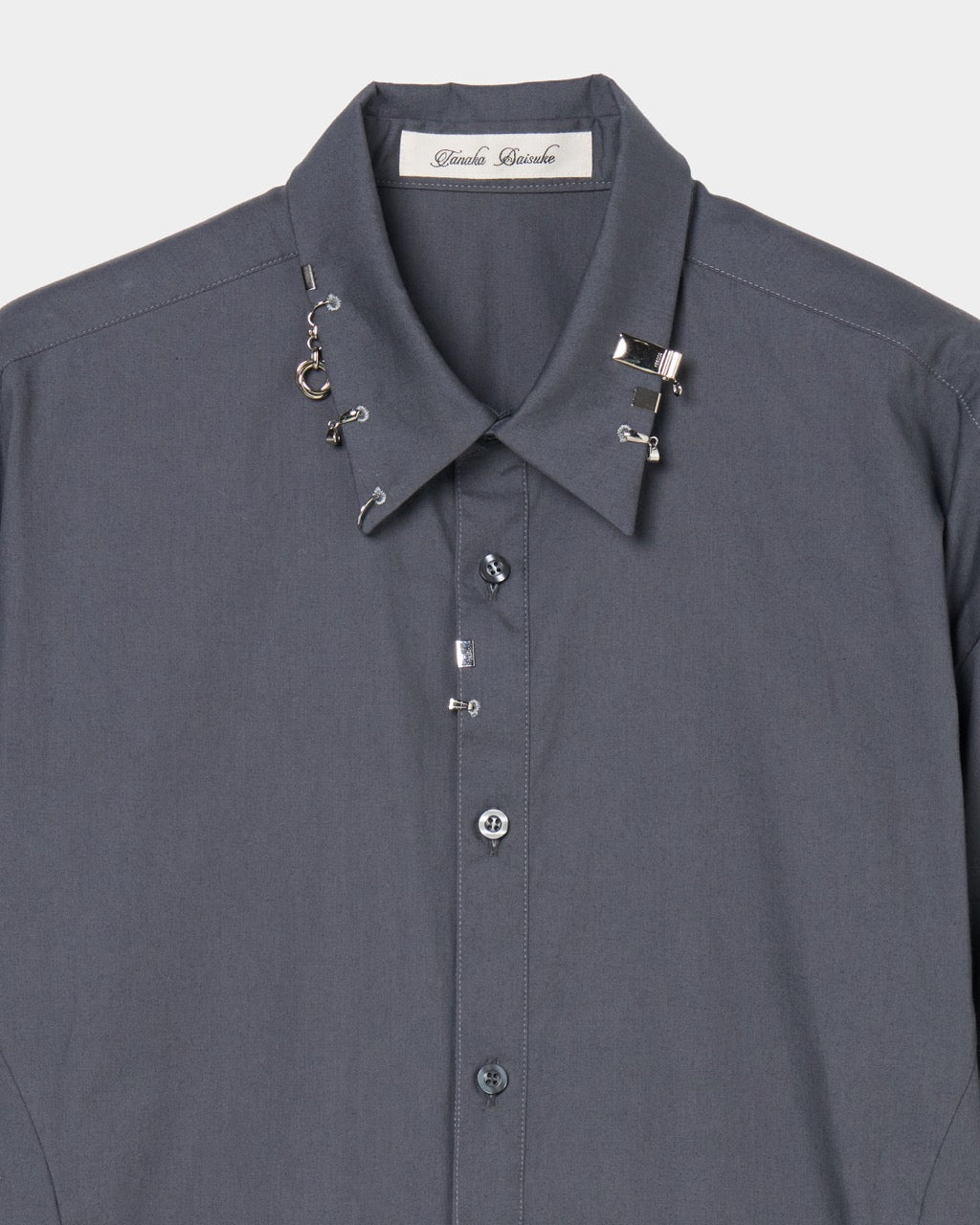 body piercing shirt Gray【Delivery in July 2026】