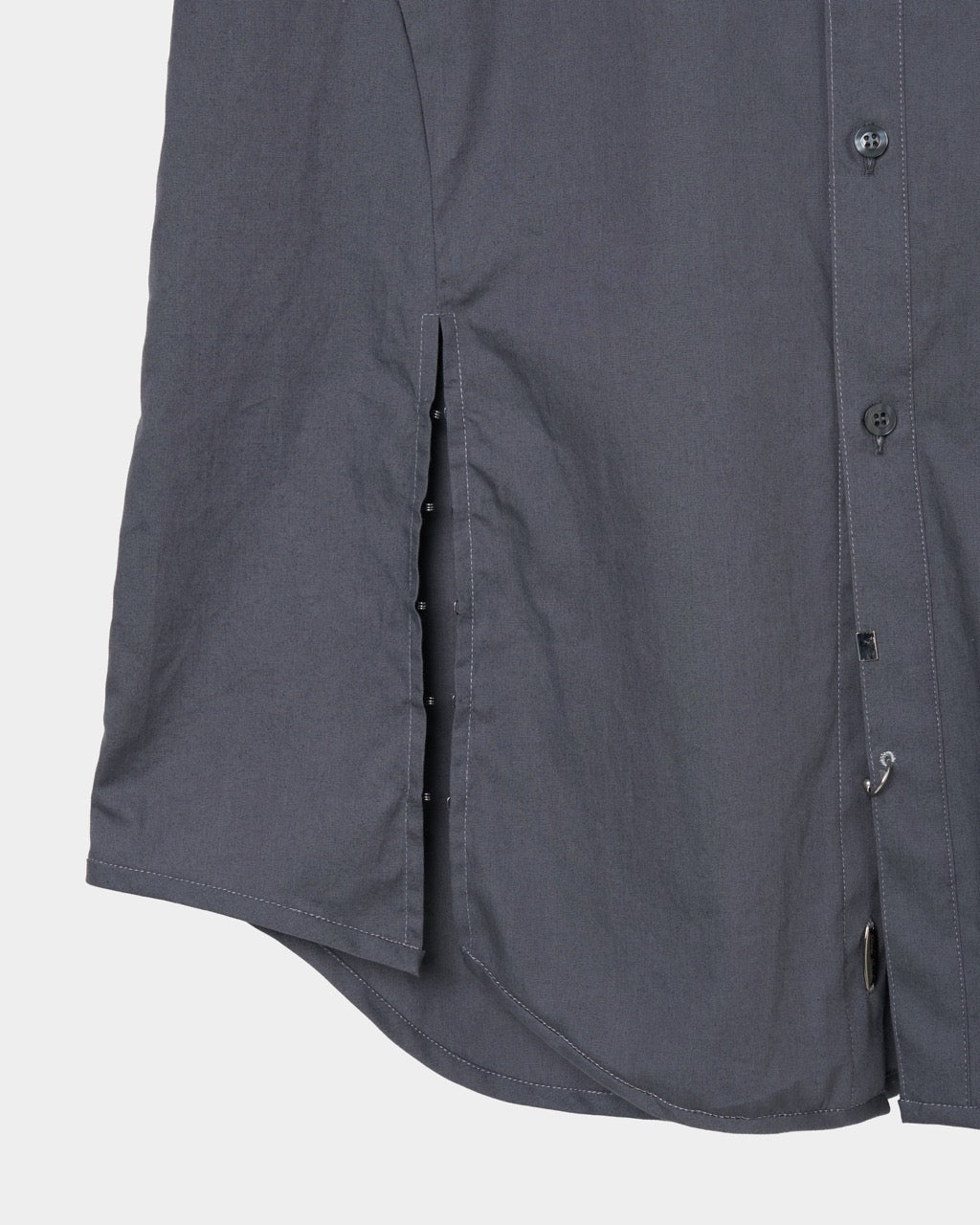 body piercing shirt Gray【Delivery in July 2026】