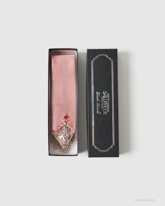Sailor Chibi Moon crystal silver tip velvet long ribbon【stock】