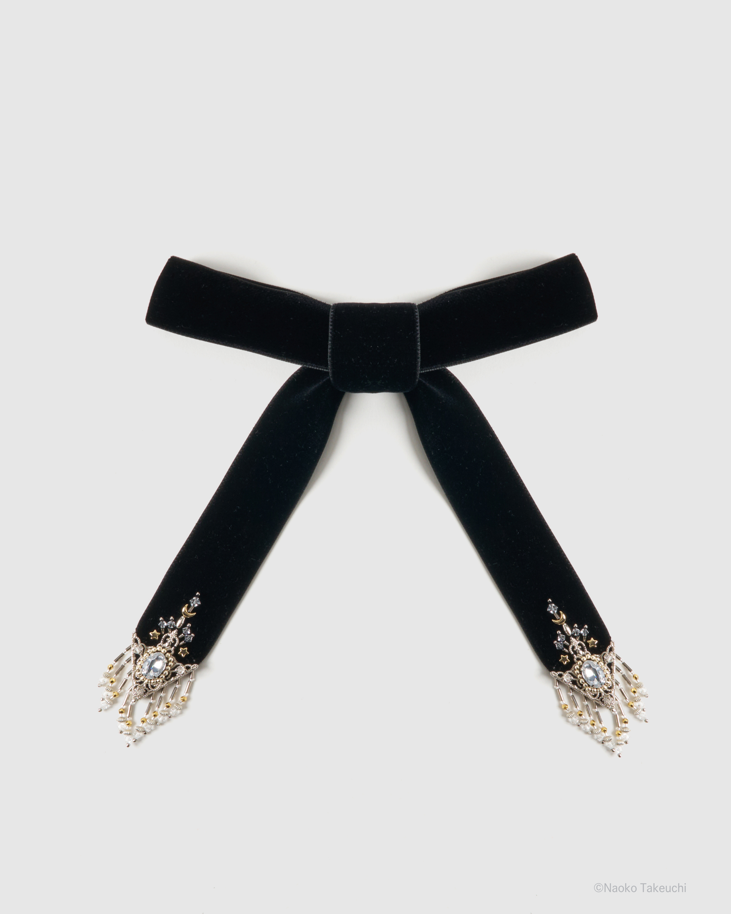 Sailor Moon crystal silver tip velvet long ribbon【stock】