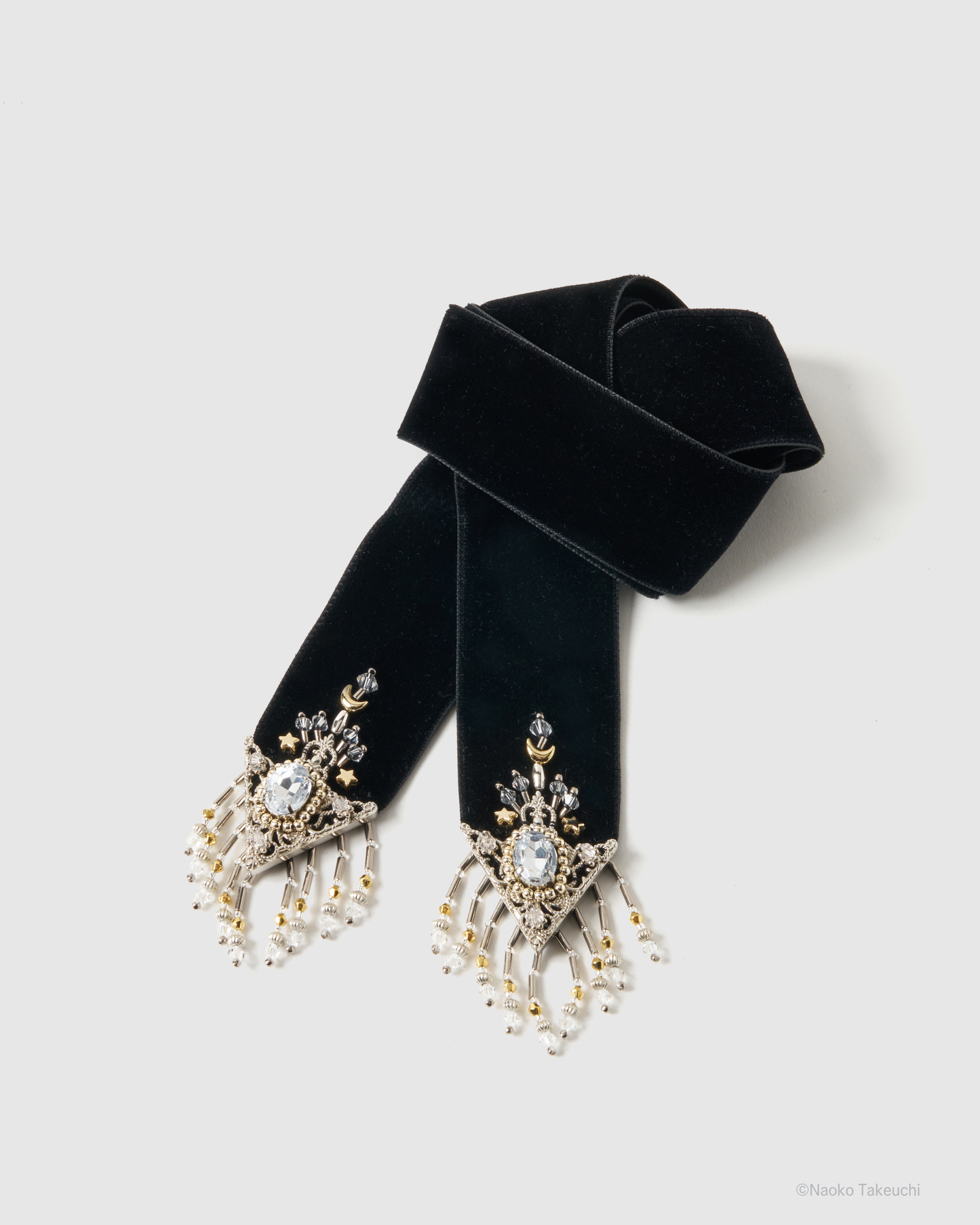 Sailor Moon crystal silver tip velvet long ribbon【stock】