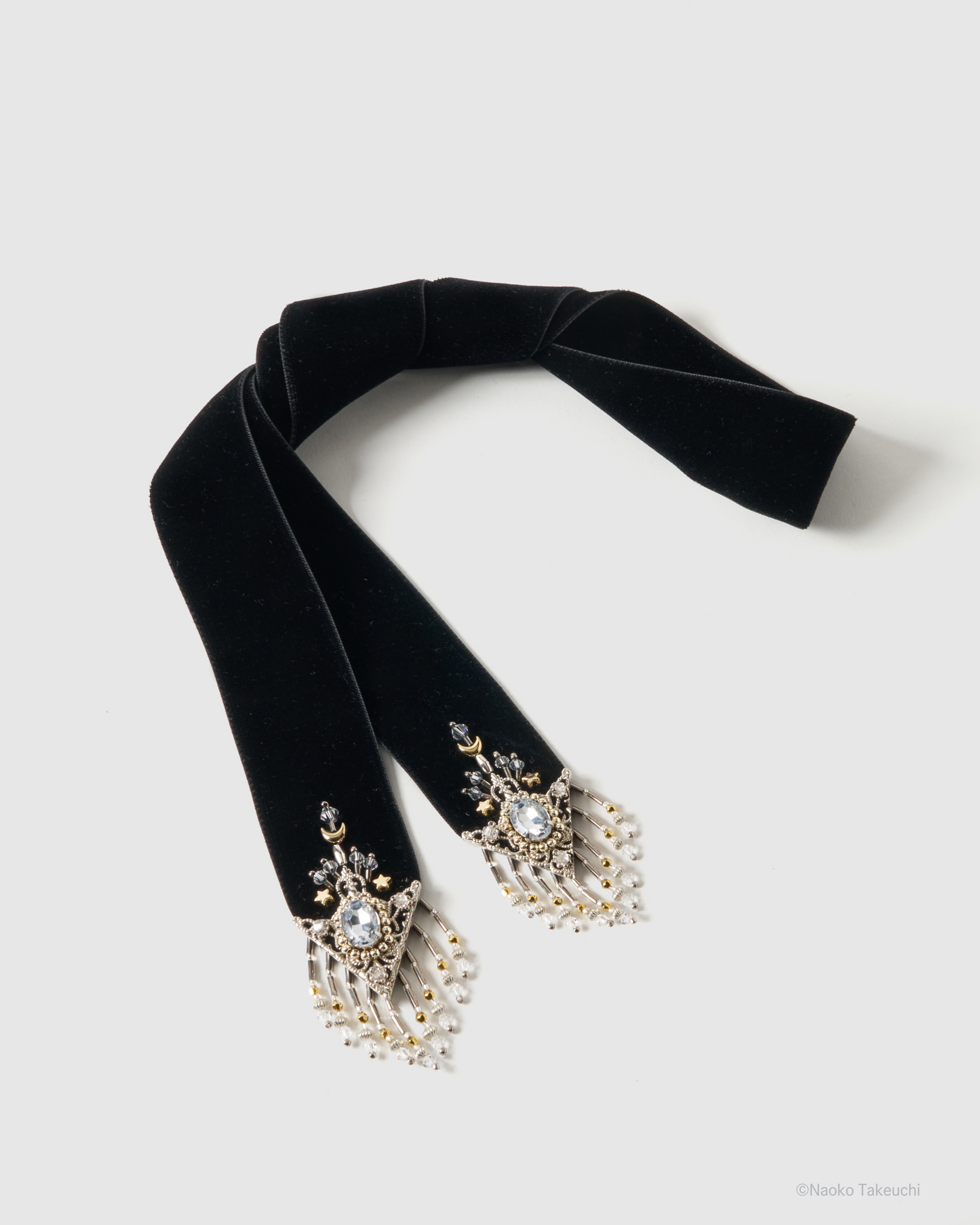 Sailor Moon crystal silver tip velvet long ribbon【stock】