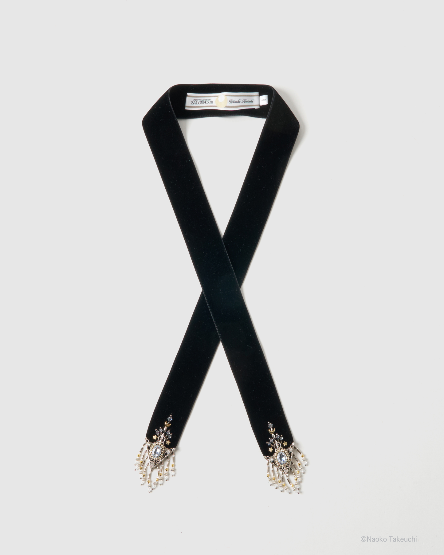 Sailor Moon crystal silver tip velvet long ribbon【stock】
