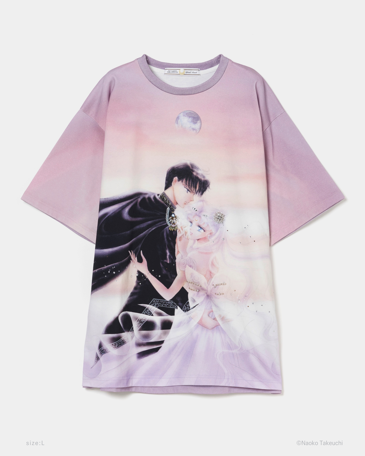 Princess Serenity & Prince Endymion bijou T-shirt【Delivery in July 2026】