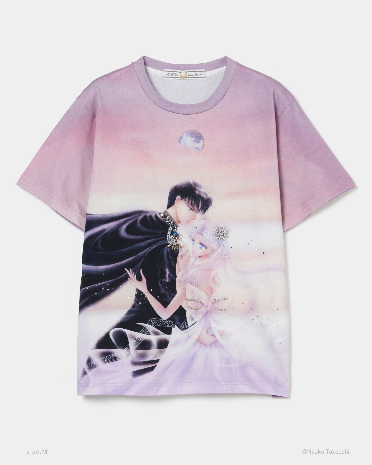Princess Serenity & Prince Endymion bijou T-shirt【Delivery in July 2026】