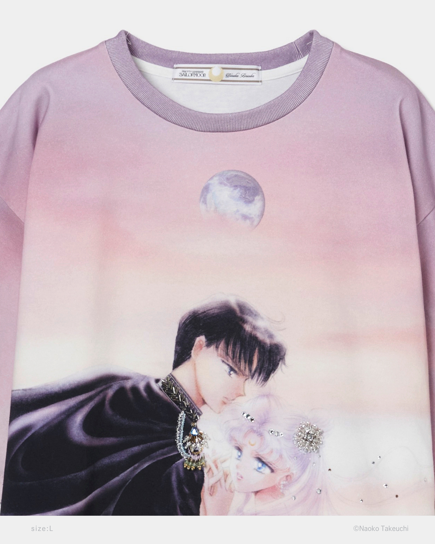 Princess Serenity & Prince Endymion bijou T-shirt【Delivery in July 2026】