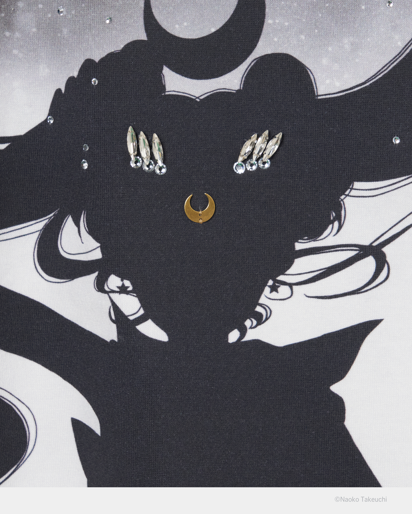 Sailor Moon silhouette bijou T-shirt【Delivery in July 2026】