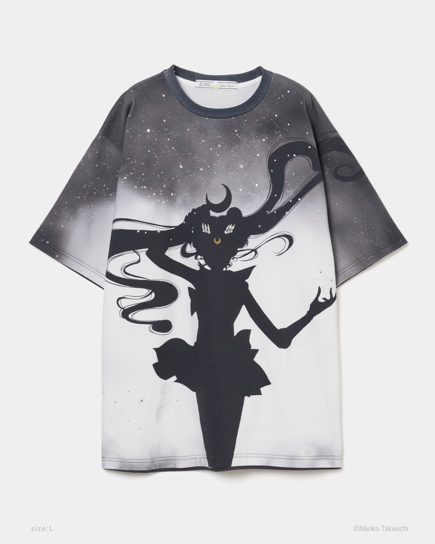 Sailor Moon silhouette bijou T-shirt【Delivery in July 2026】
