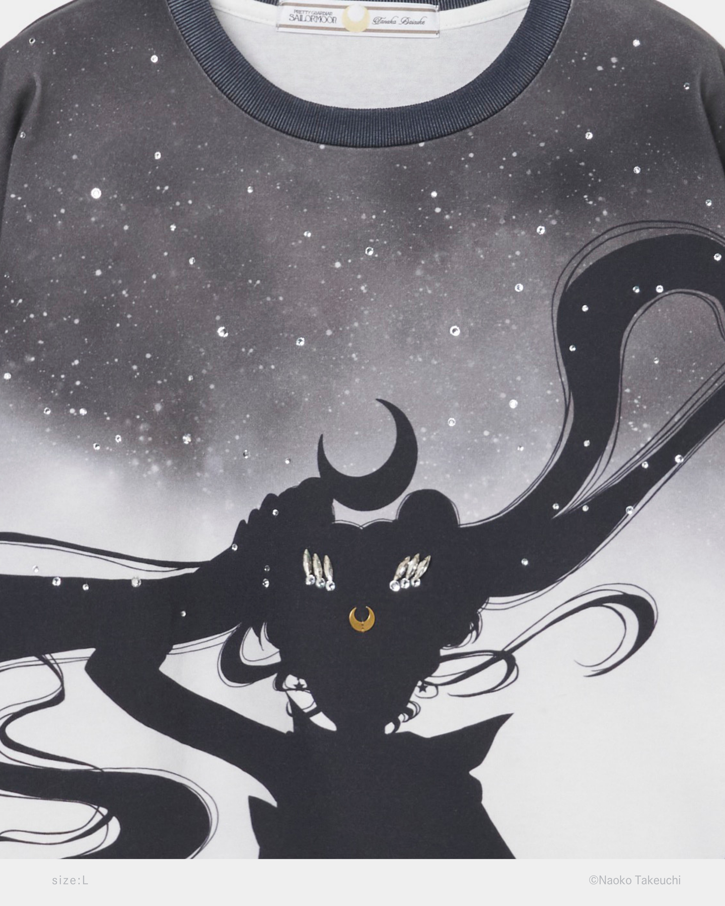 Sailor Moon silhouette bijou T-shirt【Delivery in July 2026】