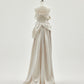 Satin drape dress One color【Delivery in March 2027】