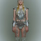 crystal fringe silver armcover【Delivery in August 2025】