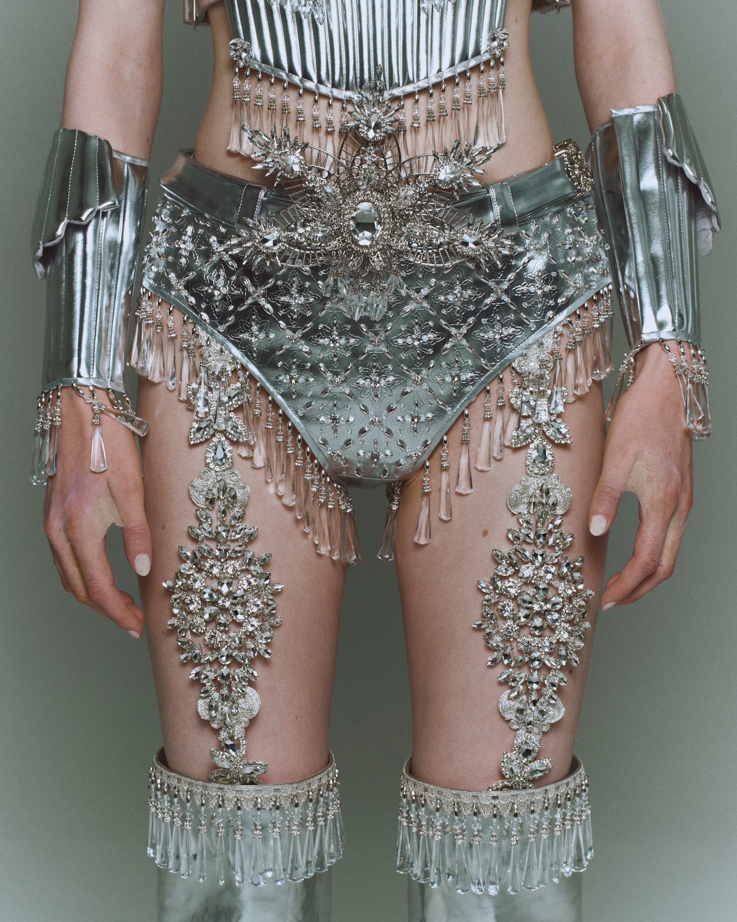 crystal fringe armor pants【Delivery in March 2025】