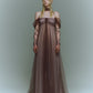 red rust tulle dress【Delivery in August 2025】