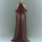 red rust tulle dress【Delivery in August 2025】