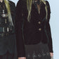 metallic parts velvet knight jacket【Delivery in August 2025】