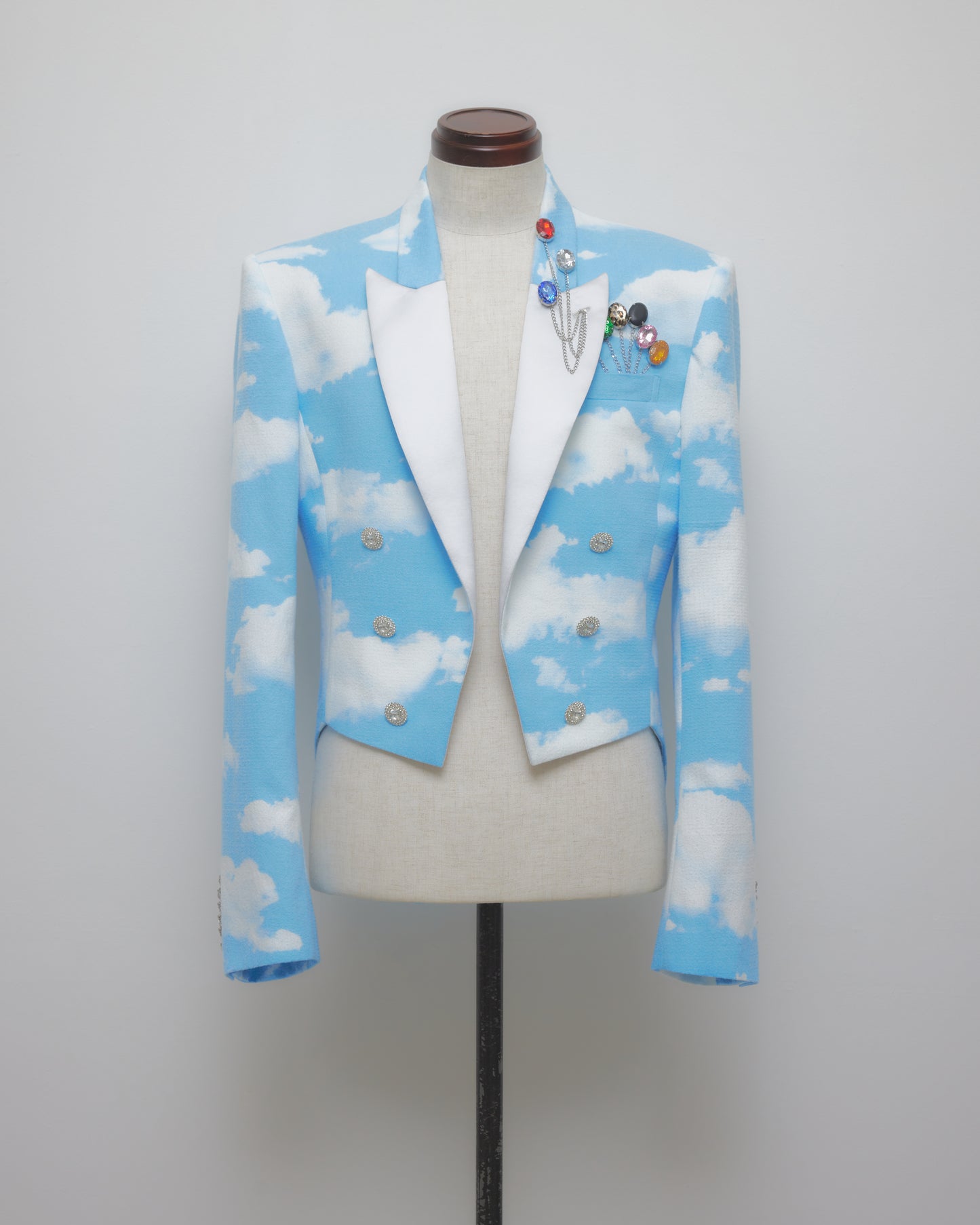 Sky print bijou baloon jacket【Delivery in February 2027】