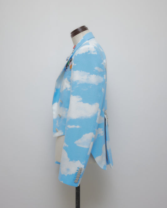 Sky print bijou baloon jacket【Delivery in February 2027】