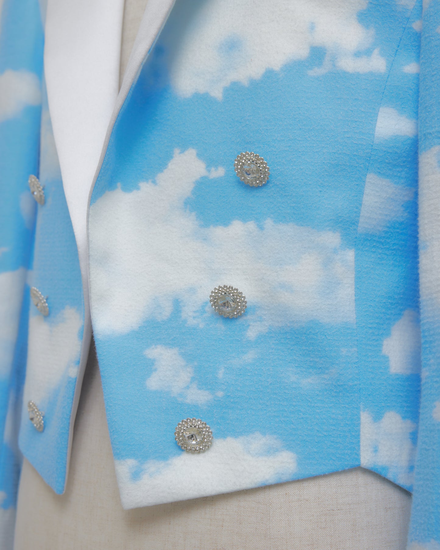 Sky print bijou baloon jacket【Delivery in February 2027】
