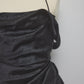 satin drape camisole tops Black【Delivery in February 2027】
