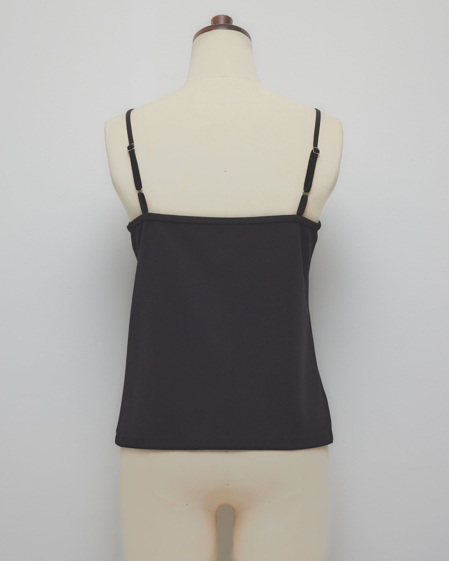 Metal china button camisole Black【Delivery in March 2027】