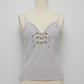 Metal china button camisole Greige【Delivery in March 2027】