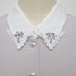 Lace bijou collar blouse Gray【Delivery in March 2027】