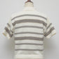 Lace border knit polo shirt Off white【Delivery in January 2027】