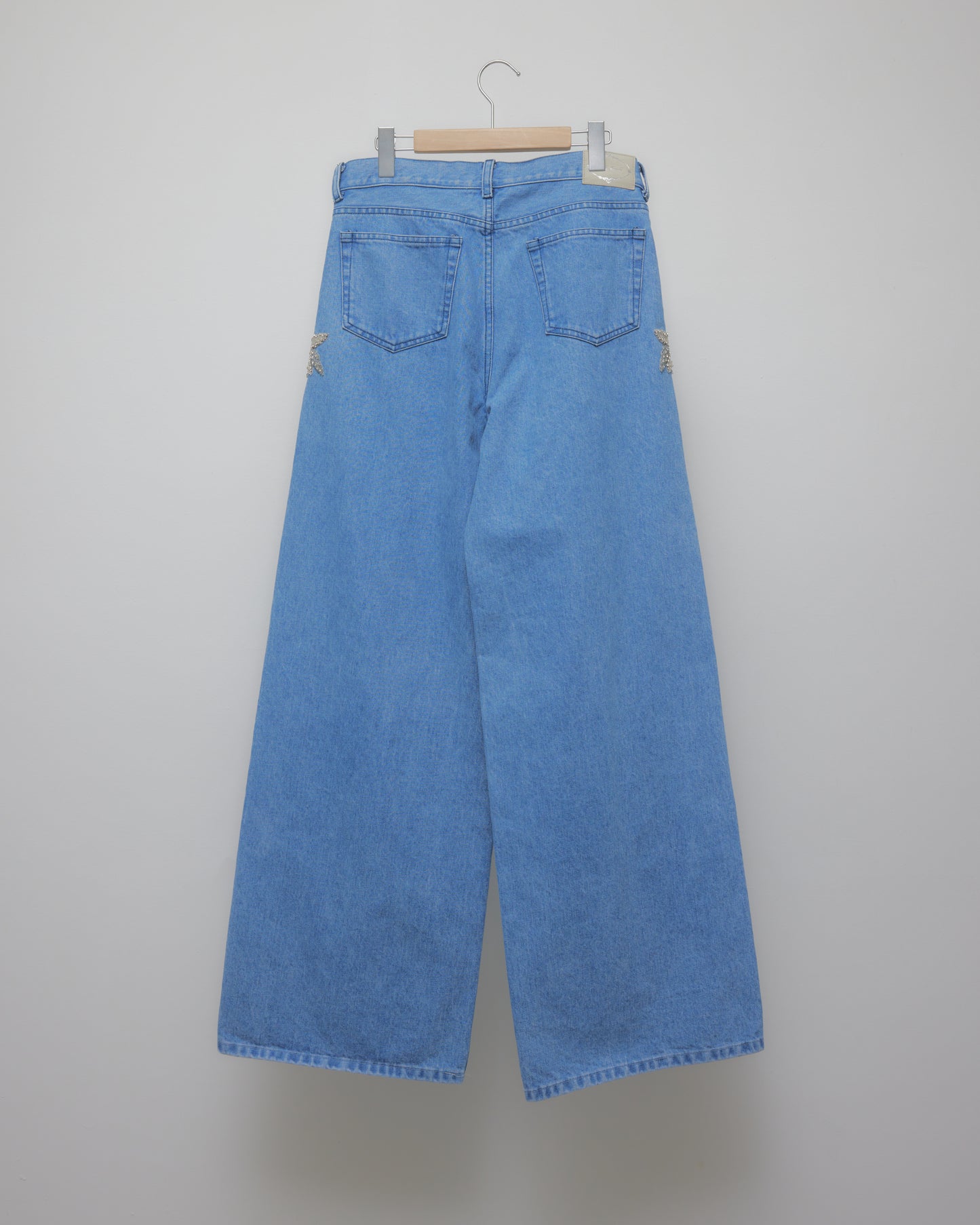 Botanical bijou denim pants Blue【Delivery in March 2027】