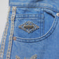 Botanical bijou denim pants Blue【Delivery in March 2027】