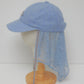 bijou logo lace veil Cap Blue【Delivery in March 2027】