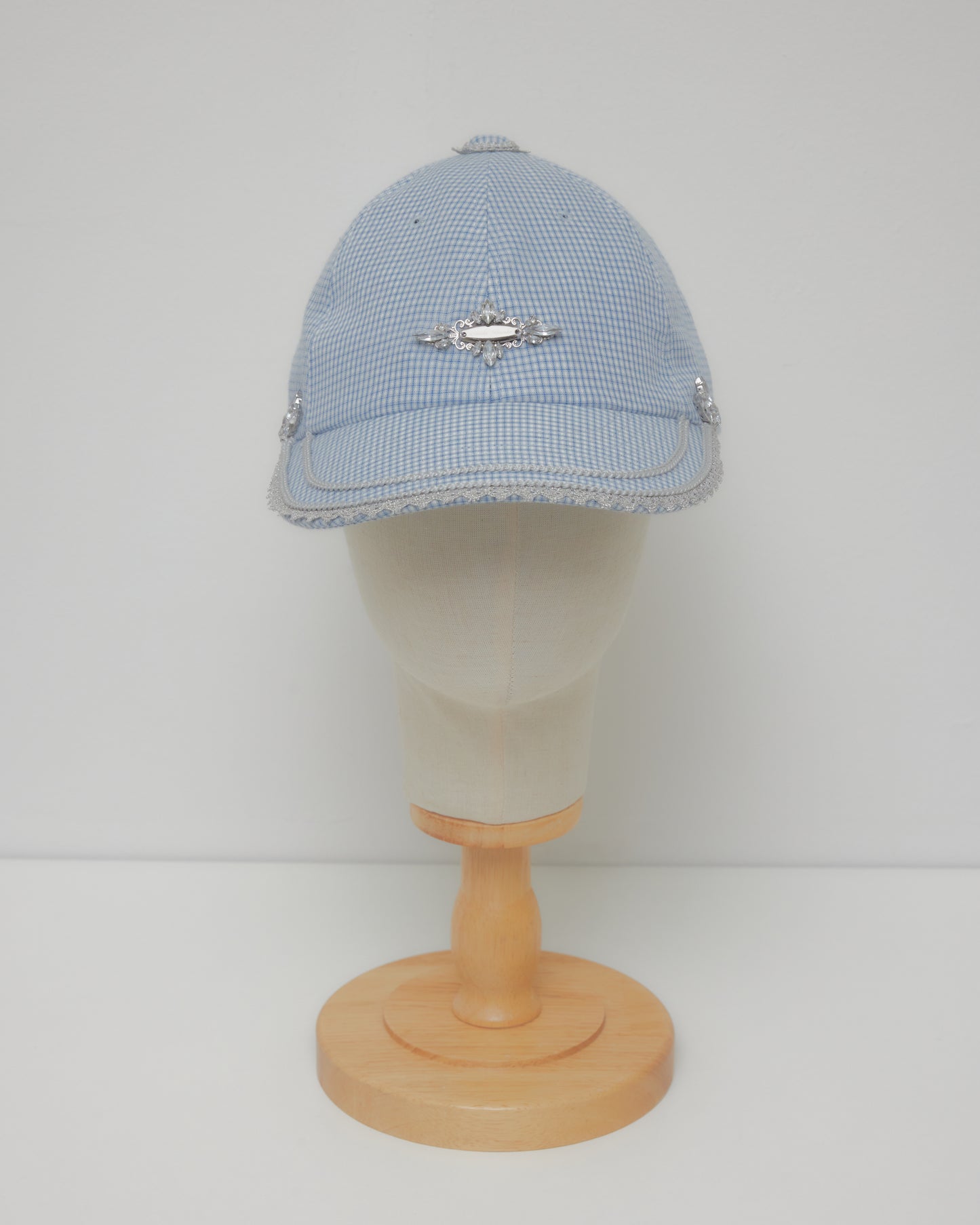 bijou logo check Cap Blue【Delivery in March 2027】