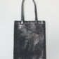 silver foil denim tote bag Black【Delivery in March 2027】