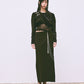 gather neck velour tops Black【Delivery in February 2025】