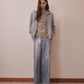 Lace border knit pulover Gray【Delivery in January 2027】