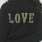 LOVE metal bolts cardigan Black【Delivery in September 2026】