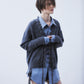 lace crochet knit ribbon cardigan Gray【Delivery in August 2026】