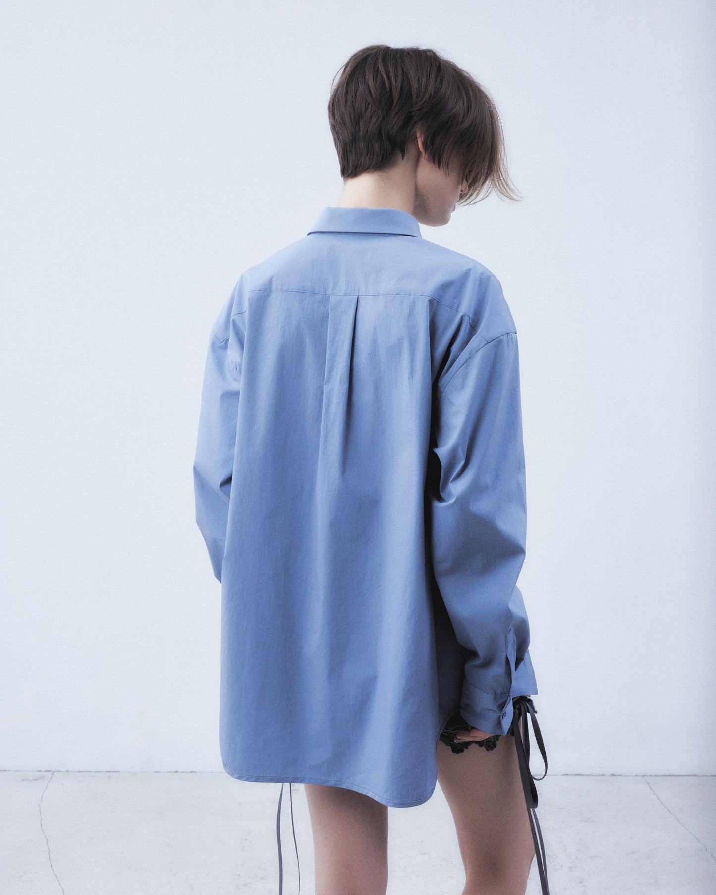 body piercing shirt Blue【Delivery in July 2026】