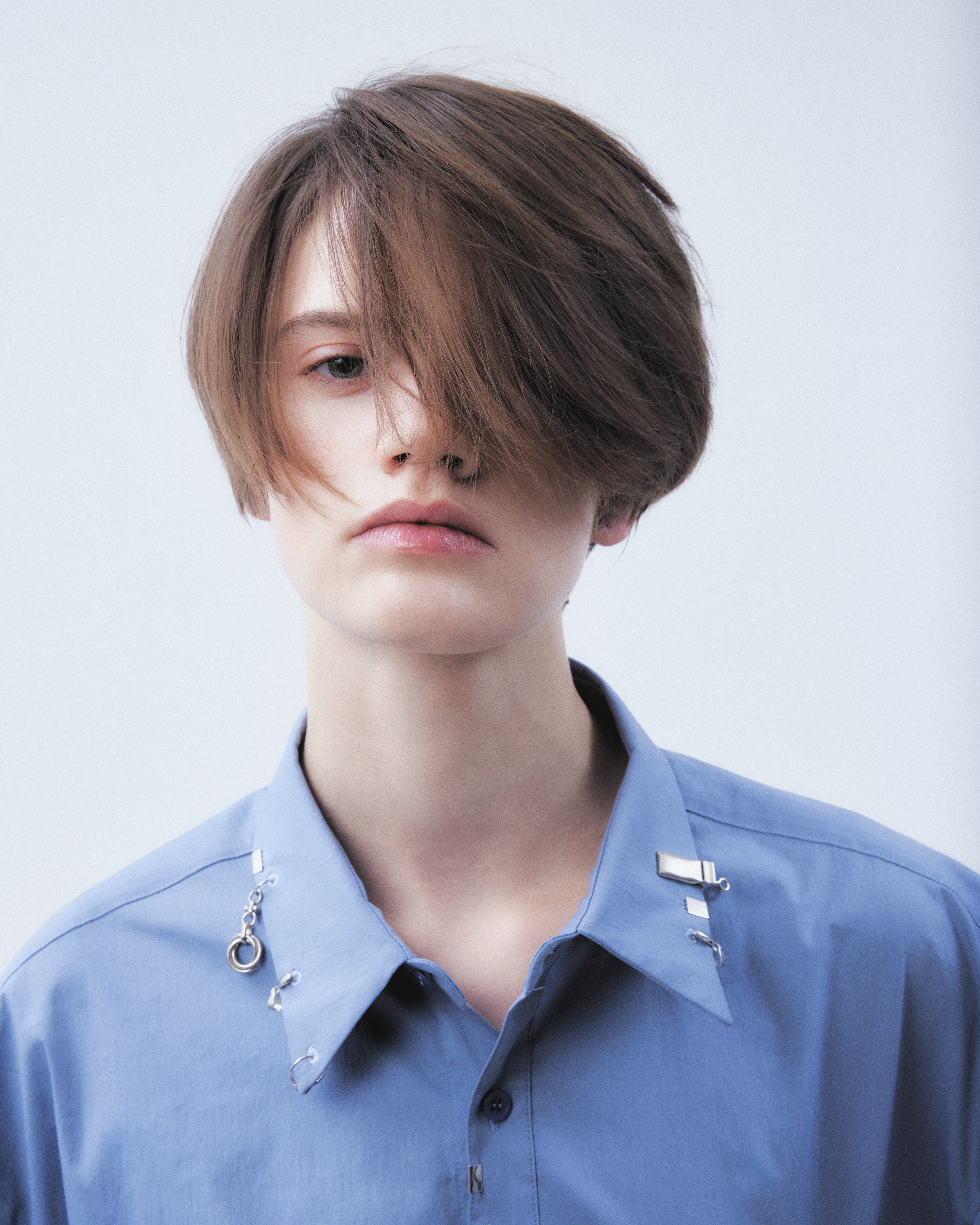 タナカダイスケ|シャツ|body piercing shirt Blue – tanakadaisuke