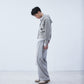 LOVE embroidery layered zip hoodie【Delivery in September 2026】