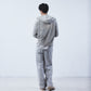 LOVE embroidery layered zip hoodie【Delivery in September 2026】