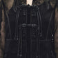 flower lace bijou china button long cardigan【Delivery in October 2025】