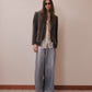 Silver foil print ornament denim pants Blue【Delivery in February 2027】